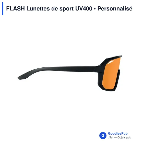 Lunettes de sport personnalisables avec logo - FLASH UV400 - Image 9