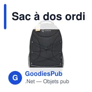 Sac à dos ordinateur personnalisable Flashline GRS RPET avec logo - Miniature 7