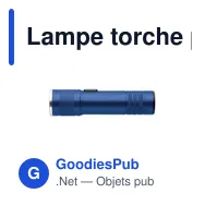 Lampe torche personnalisable FLASHRA avec logo - rechargeable et extensible - Miniature 2