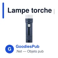 Lampe torche personnalisable FLASHRA avec logo - rechargeable et extensible - Miniature 11