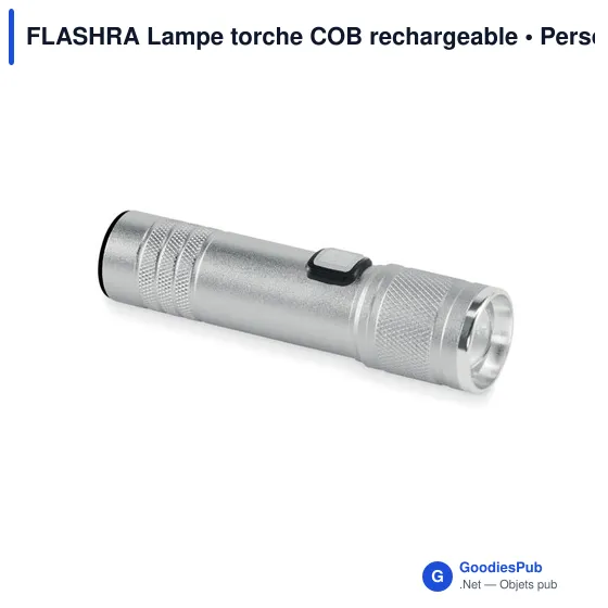Lampe torche personnalisable FLASHRA avec logo - rechargeable et extensible - Image 12