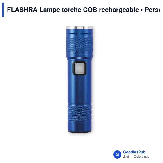 Lampe torche personnalisable FLASHRA avec logo - rechargeable et extensible - Image 5