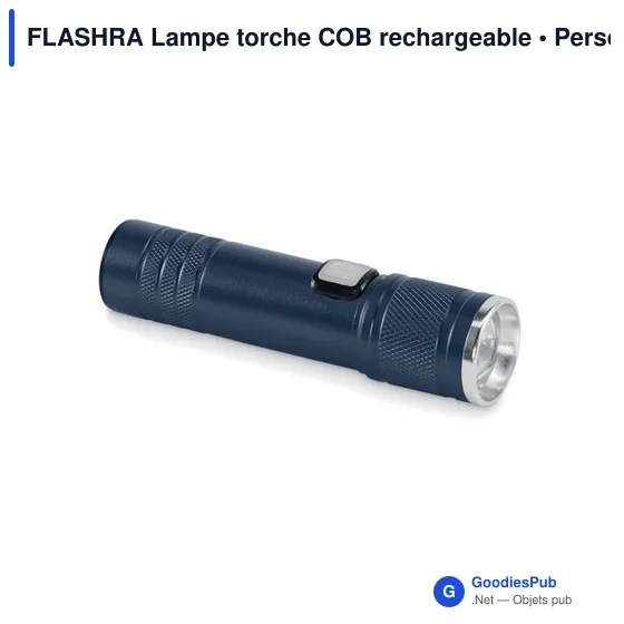 Lampe torche personnalisable FLASHRA avec logo - rechargeable et extensible - Image 6