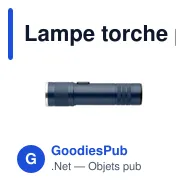 Lampe torche personnalisable FLASHRA avec logo - rechargeable et extensible - Miniature 7