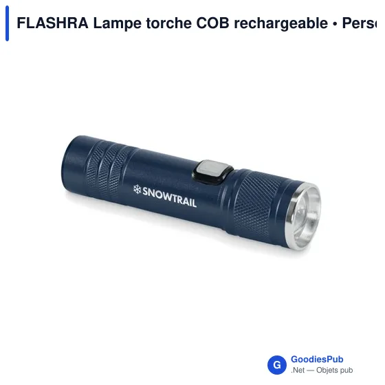 Lampe torche personnalisable FLASHRA avec logo - rechargeable et extensible - Image 8