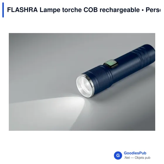 Lampe torche personnalisable FLASHRA avec logo - rechargeable et extensible - Image 9