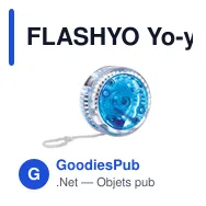 FLASHYO Yo-yo clignotant lumière rouge - Miniature 1
