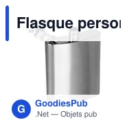 Flasque personnalisable 100 ml avec logo - Beckett - Miniature 3