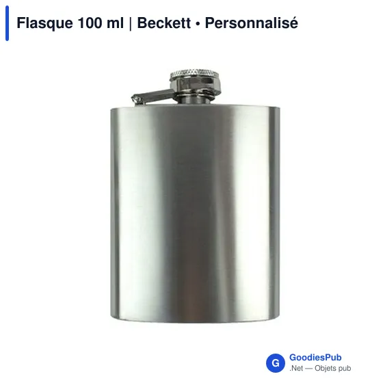 Flasque personnalisable 100 ml avec logo - Beckett - Image 4