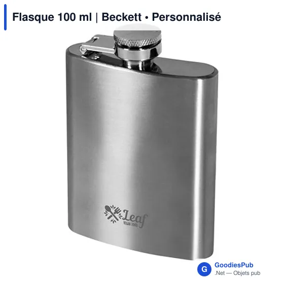 Flasque personnalisable 100 ml avec logo - Beckett - Image 5