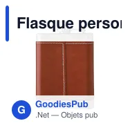 Flasque personnalisable en acier inoxydable avec logo - modèle Cedric - Miniature 2