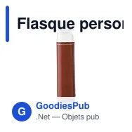 Flasque personnalisable en acier inoxydable avec logo - modèle Cedric - Miniature 4