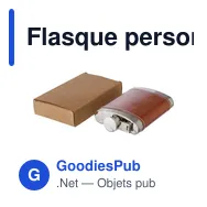 Flasque personnalisable en acier inoxydable avec logo - modèle Cedric - Miniature 8