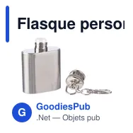 Flasque personnalisable en acier inoxydable avec logo - Julia - Miniature 3