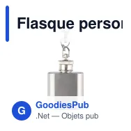 Flasque personnalisable en acier inoxydable avec logo - Julia - Miniature 4