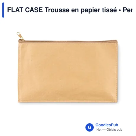 FLAT CASE Trousse en papier tissé
