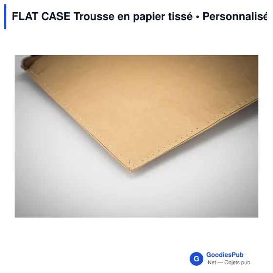 FLAT CASE Trousse en papier tissé - Image 2