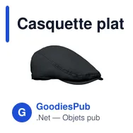 Casquette plate personnalisable en coton avec logo - FLAT PEAK - Miniature 1