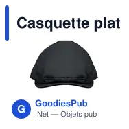 Casquette plate personnalisable en coton avec logo - FLAT PEAK - Miniature 2