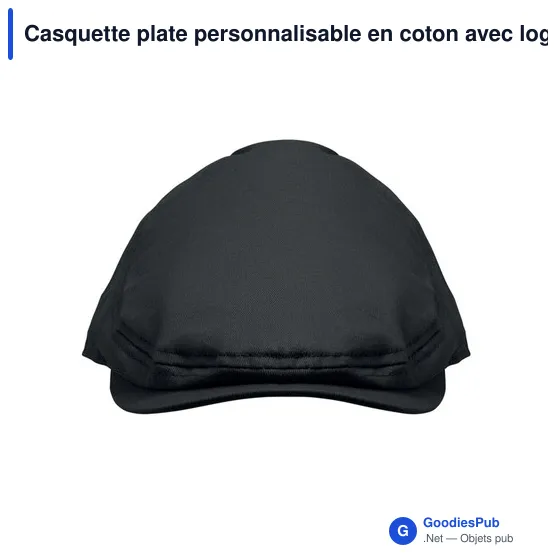Casquette plate personnalisable en coton avec logo - FLAT PEAK - Image 2