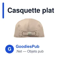 Casquette plate personnalisable en coton avec logo - FLAT PEAK - Miniature 11