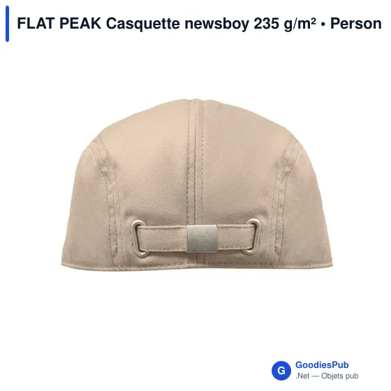 Casquette plate personnalisable en coton avec logo - FLAT PEAK - Image 11