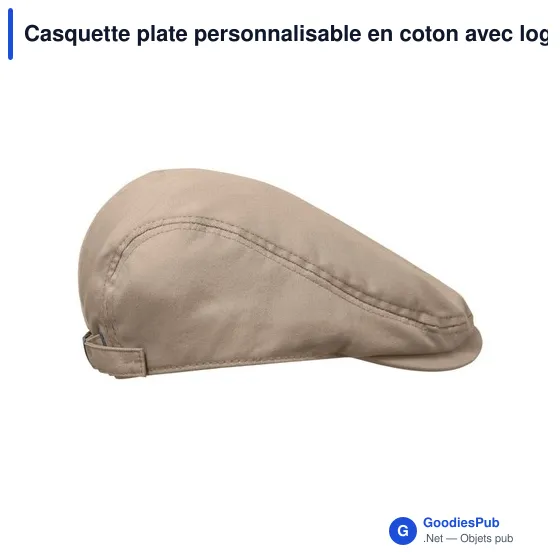 Casquette plate personnalisable en coton avec logo - FLAT PEAK - Image 12