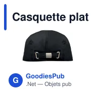 Casquette plate personnalisable en coton avec logo - FLAT PEAK - Miniature 3