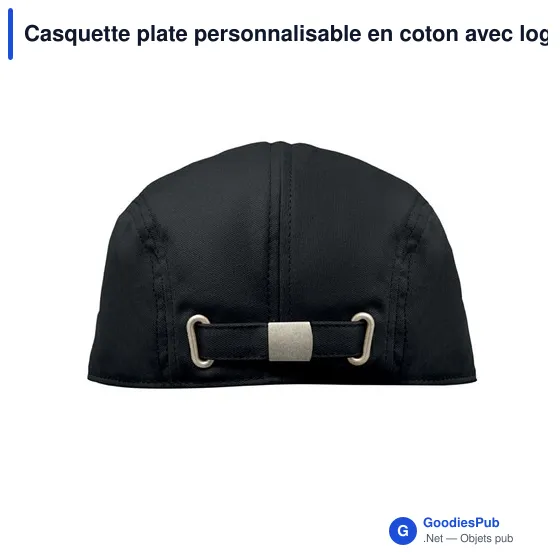 Casquette plate personnalisable en coton avec logo - FLAT PEAK - Image 3