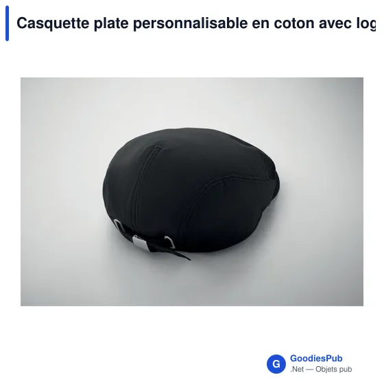 Casquette plate personnalisable en coton avec logo - FLAT PEAK - Image 6