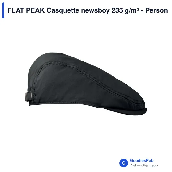 Casquette plate personnalisable en coton avec logo - FLAT PEAK - Image 8