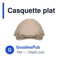 Casquette plate personnalisable en coton avec logo - FLAT PEAK - Miniature 10