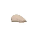 Variante beige - Casquette plate personnalisable en coton avec logo - FLAT PEAK