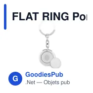 FLAT RING Porte-clés avec jeton aimanté - Miniature 1