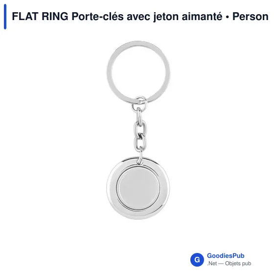 FLAT RING Porte-clés avec jeton aimanté - Image 2