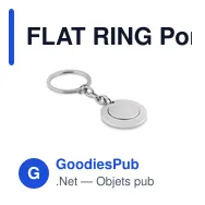 FLAT RING Porte-clés avec jeton aimanté - Miniature 3