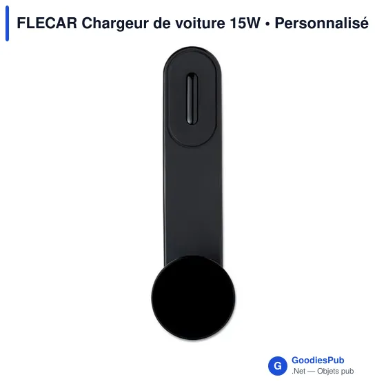 Chargeur de voiture personnalisable 15W avec logo - FLECAR - Image 11