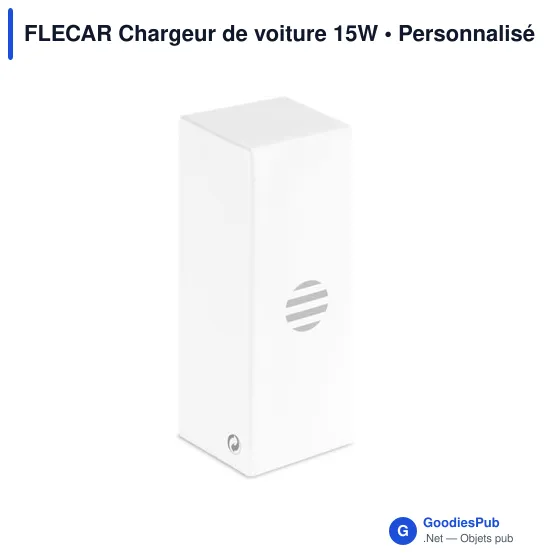 Chargeur de voiture personnalisable 15W avec logo - FLECAR - Image 5