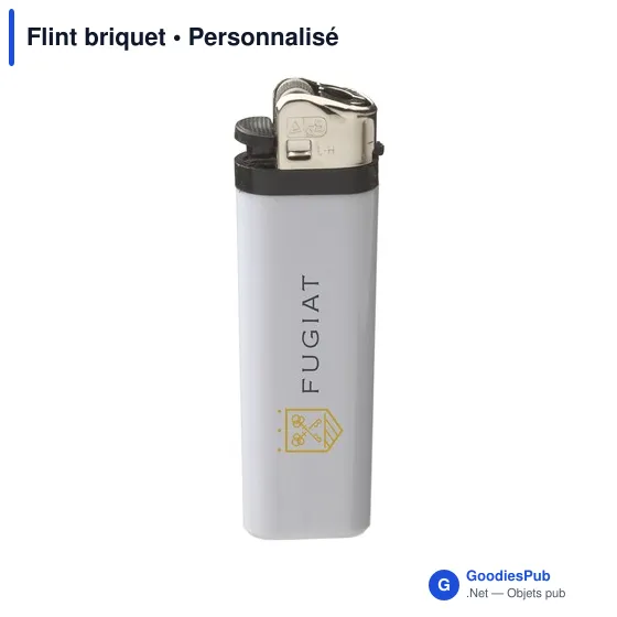 Briquet personnalisable Flameclub® avec logo - Rouge - Image 11