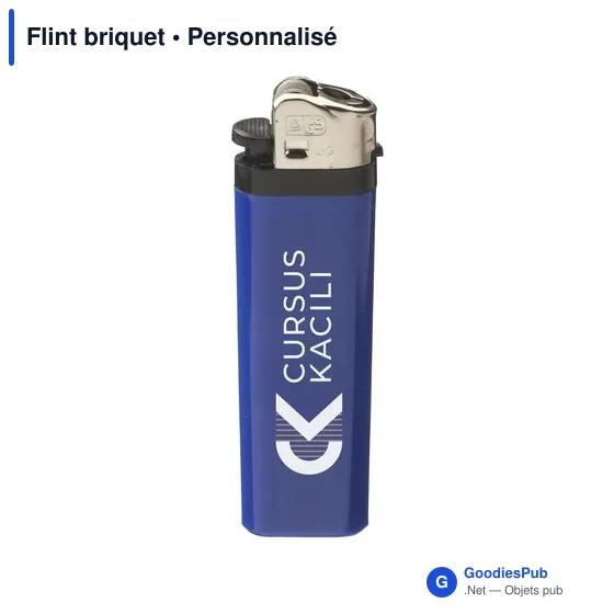 Briquet personnalisable Flameclub® avec logo - Rouge - Image 5