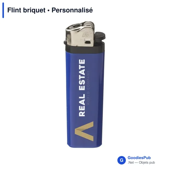 Briquet personnalisable Flameclub® avec logo - Rouge - Image 6