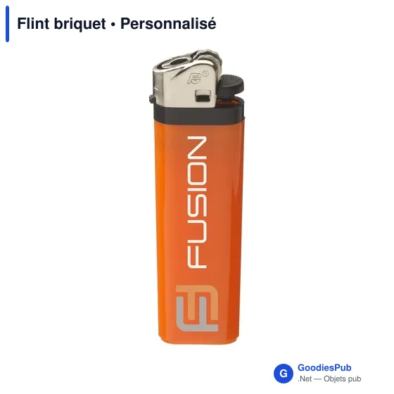 Briquet personnalisable Flameclub® avec logo - Rouge - Image 8