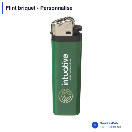 Briquet personnalisable Flameclub® avec logo - Rouge - Image 10