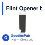 Briquet personnalisable Flint Opener avec logo - Flameclub® - Miniature 2