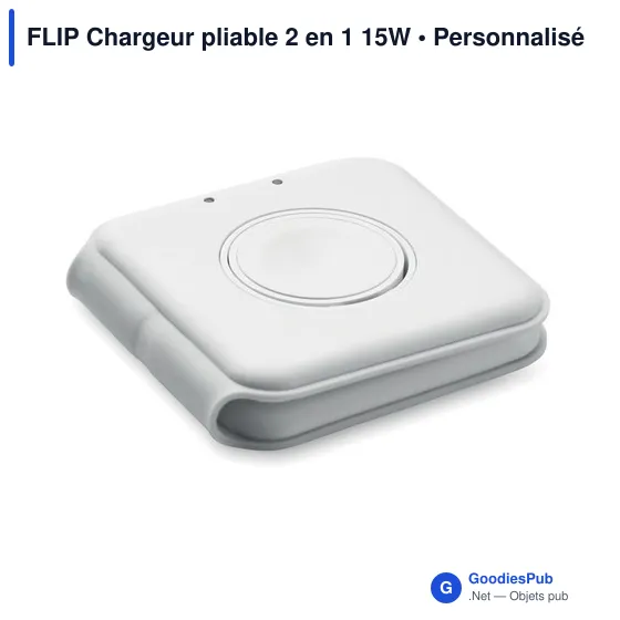 FLIP Chargeur pliable 2 en 1 15W - Image 2