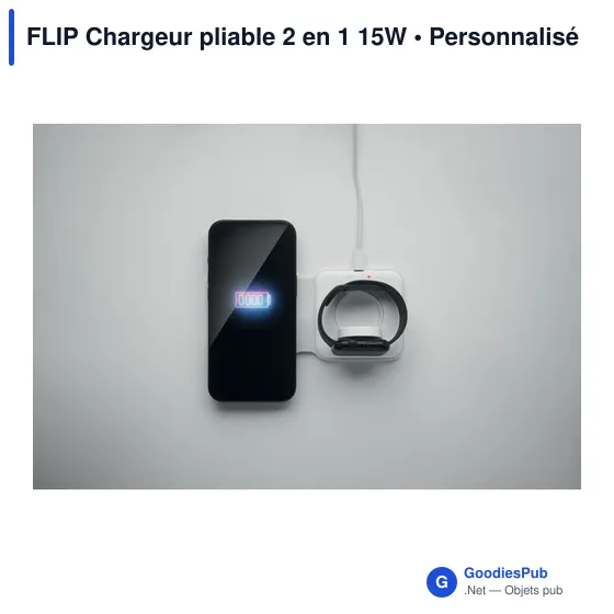 FLIP Chargeur pliable 2 en 1 15W - Image 6