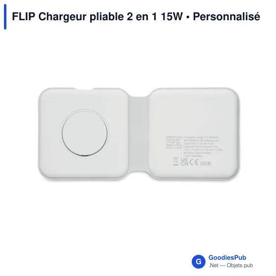 FLIP Chargeur pliable 2 en 1 15W - Image 8