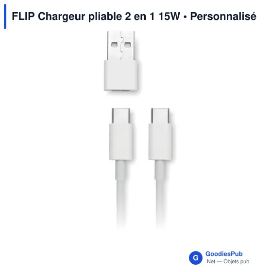 FLIP Chargeur pliable 2 en 1 15W - Image 9