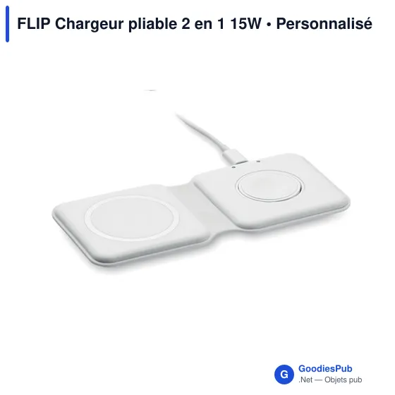 FLIP Chargeur pliable 2 en 1 15W - Image 10