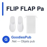 FLIP FLAP Paire de pantoufles & pochette - Miniature 1